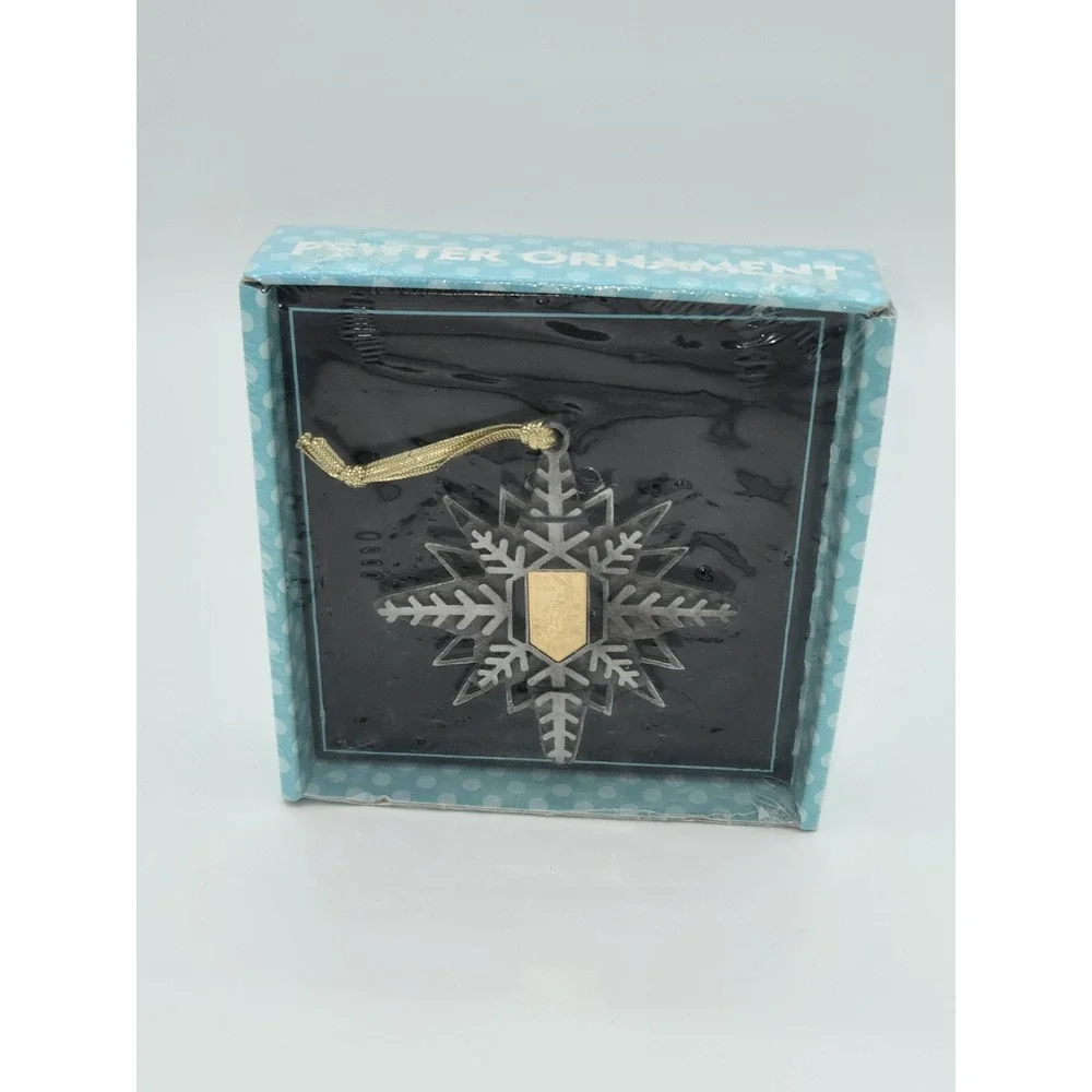 Official Looney‎ Toons Pewter 1997 Christmas Ornament Snowflake Postage Stamp